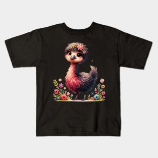 Cute Emu Bird Kids T-Shirt